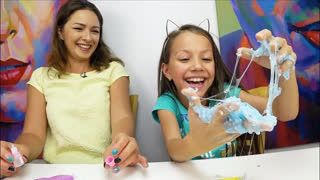 Лучшие СЛАЙМЫ от Вики Шоу - Битва СЛАЙМОВ ЧЕЛЛЕНДЖ Вика против Мамы Slime Challenge / Вики Шоу