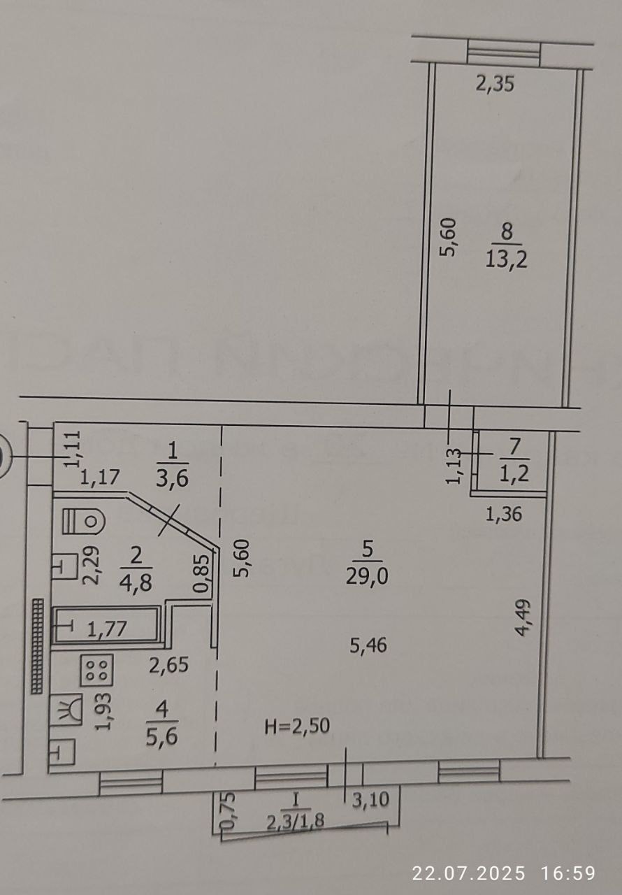 ‼Продам 2-ком. квартиру на ка. Щербакова. 5/5 эт., 61/42/6м². АВТОНОМНОЕ отоп-е. Улучшенная планировка (узаконена). Ремонт делался для себя. Отличное, жилое состояние. Кондиционер в каждой комнате, м/п окна, разводка, эл/проводка медная . Балкон застеклён. Мебель и техника остаются. Квартира утеплена. Есть «б...